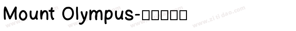 Mount Olympus字体转换